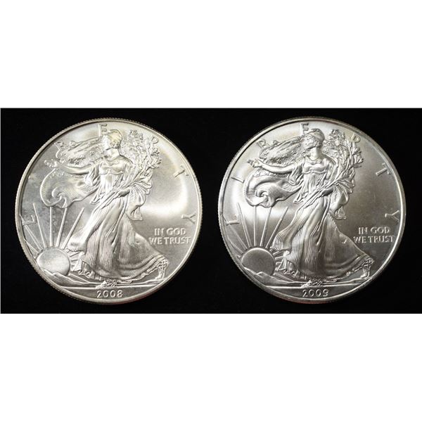 2008,09 AMERICAN SILVER EAGLES