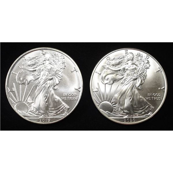 2019,20 AMERICAN SILVER EAGLES