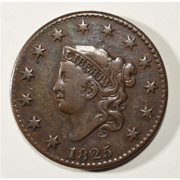 1825 LARGE CENT VF