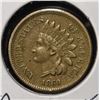 Image 1 : 1860 INDIAN CENT XF/AU POINTED BUST