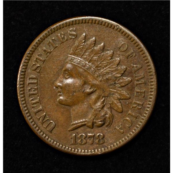 1878 INDIAN HEAD CENT XF