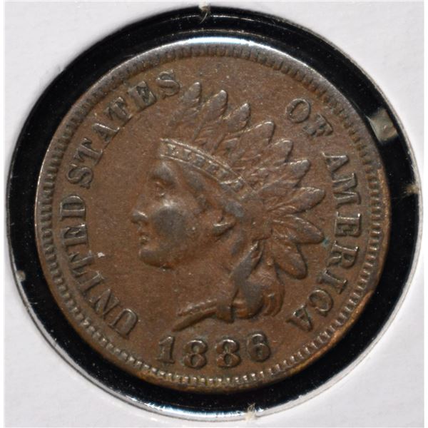 1886 INDIAN HEAD CENT XF/AU