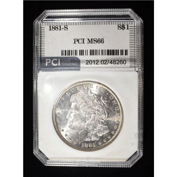 1881-S MORGAN DOLLAR PCI SUPERB GEM BU