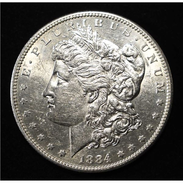 1884-S MORGAN DOLLAR BU