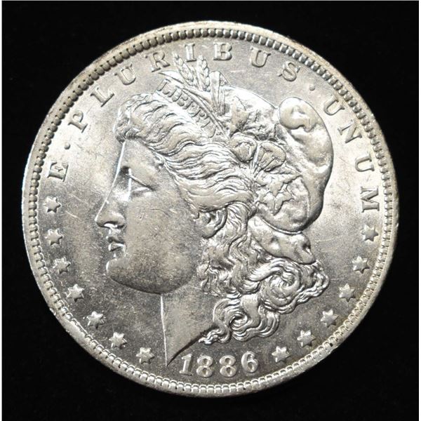 1886-O MORGAN DOLLAR CH AU