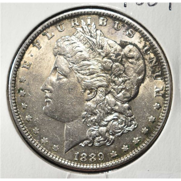 1889 MORGAN DOLLAR AU/BU