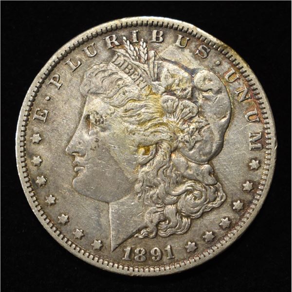 1891-O MORGAN DOLLAR XF