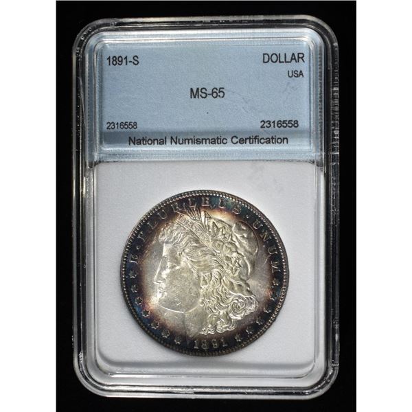1891-S MORGAN DOLLAR GEM BU