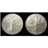 Image 1 : (2) 2021(W) AMERICAN SILVER EAGLES