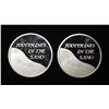 Image 1 : (2) 1 OZ FOOT PRINTS  .999 SILVER ROUNDS