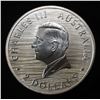 Image 2 : 2 OZ .9999 SILVER $2 AUSTRALIAN WILDLIFE ROUND