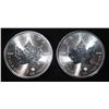 Image 1 : (2) 2022 1 OZ .999 SILVER CANADA MAPLE ROUNDS