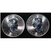 Image 2 : (2) 2022 1 OZ .999 SILVER CANADA MAPLE ROUNDS