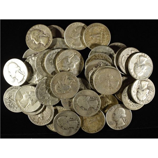 (40) 90% SILVER WASHINGTON QUARTERS