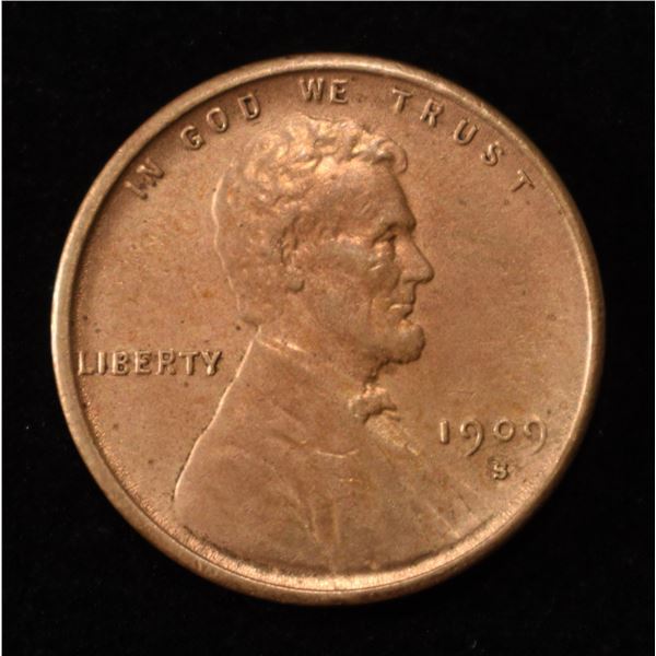1909-S VDB LINCOLN CENT AU/BU