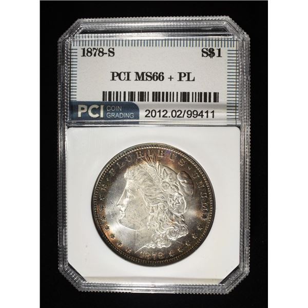1878-S PL MORGAN DOLLAR SUPERB GEM BU