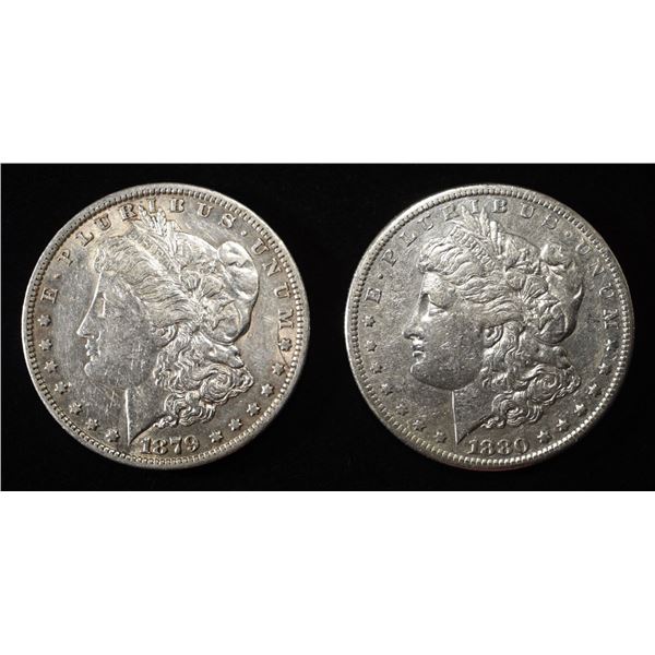 1879-O & 1880-S MORGAN DOLLARS