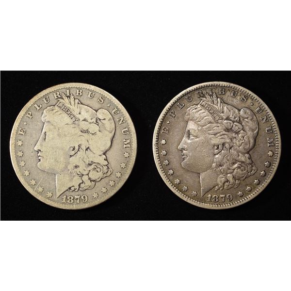 1879-P, S MORGAN DOLLARS