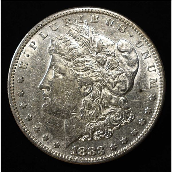 1883-S MORGAN DOLLAR AU