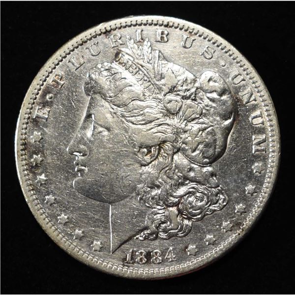 1884-S MORGAN DOLLAR XF