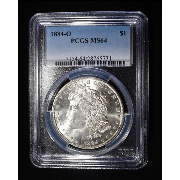 1884-O MORGAN DOLLAR PCGS MS64