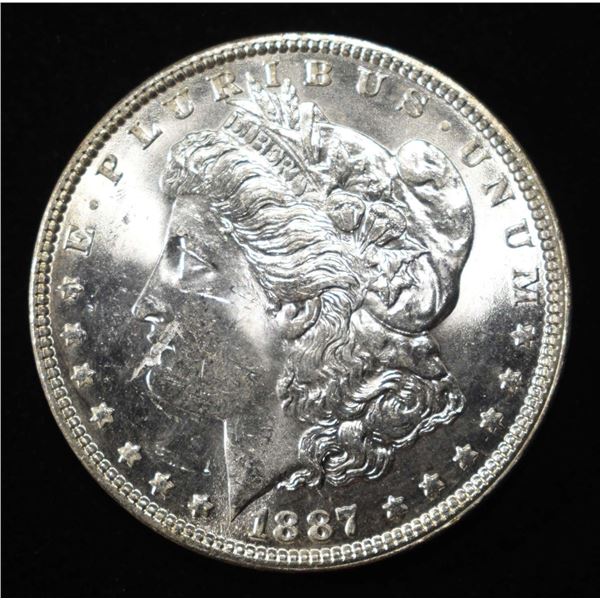 1887 MORGAN DOLLAR CH BU