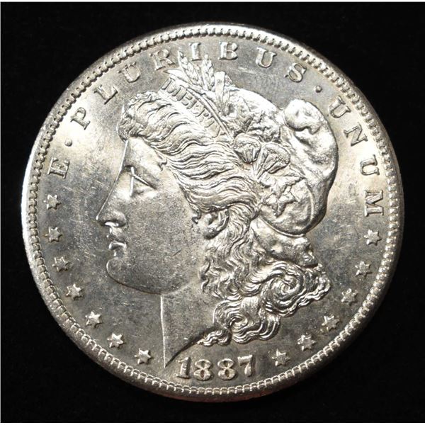 1887-S MORGAN DOLLAR CH BU