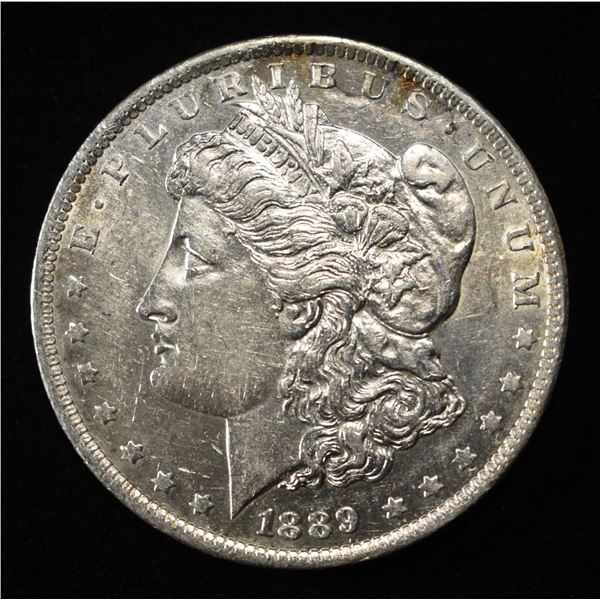 1889-O MORGAN DOLLAR AU