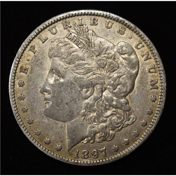 1897-O MORGAN DOLLAR XF/AU