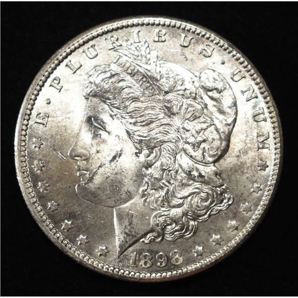 1898-O MORGAN DOLLAR BU COLOR