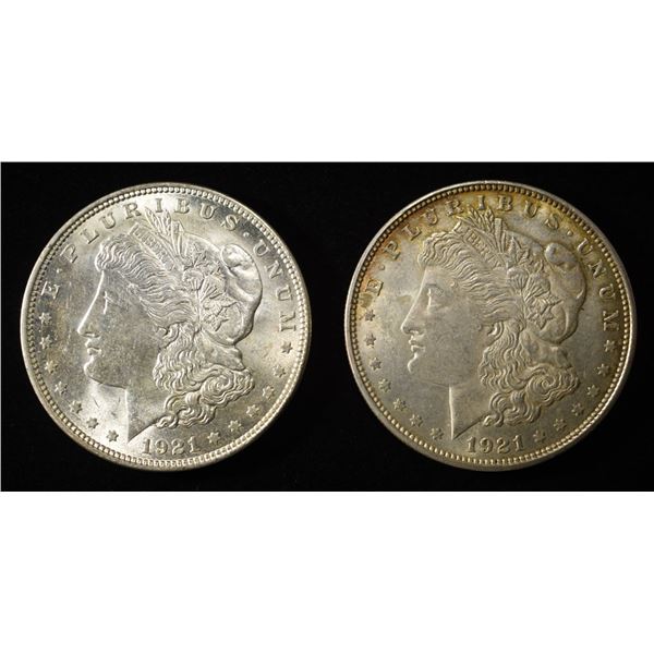 1921-P,D MORGAN DOLLARS AU/BU