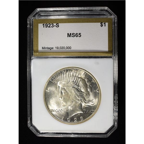 1923-S PEACE DOLLAR PCI GEM BU
