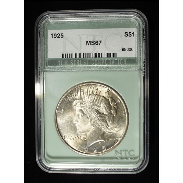 1925 PEACE DOLLAR NTC SUPERB GEM BU