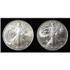 Image 1 : 2007, 08 AMERICAN SILVER EAGLES