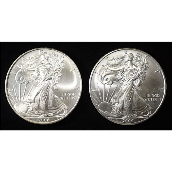 2008,09 AMERICAN SILVER EAGLES