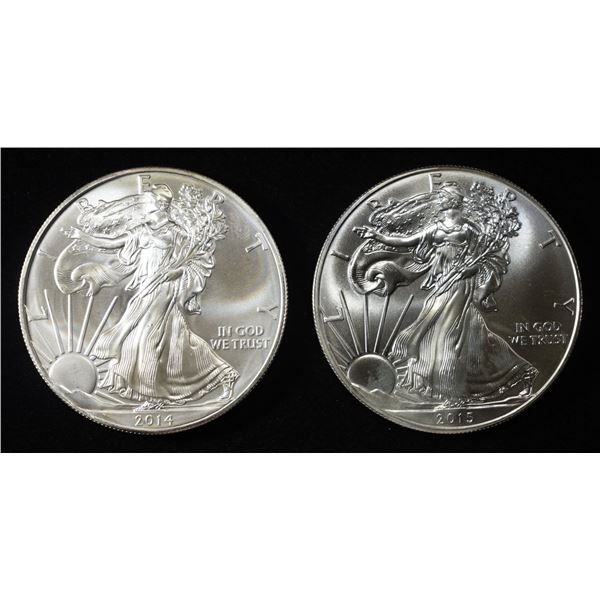 2014,15 AMERICAN SILVER EAGLES