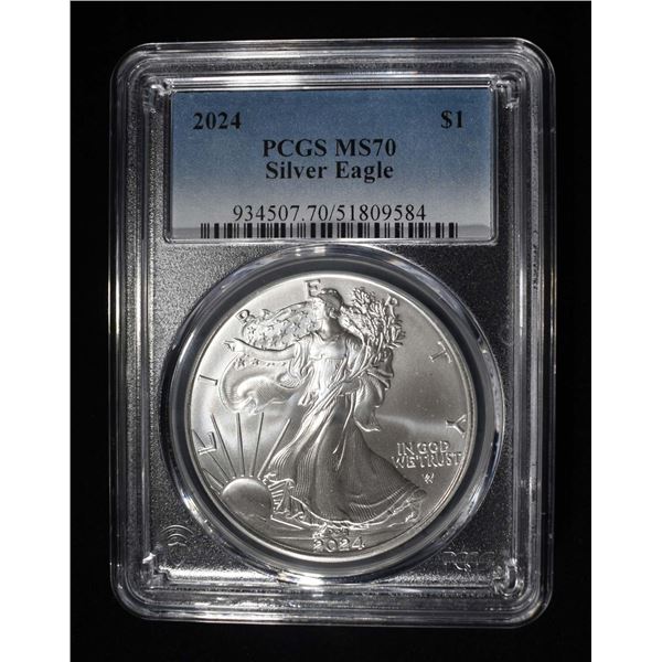 2024 AMERICAN SILVER EAGLE PCGS MS70