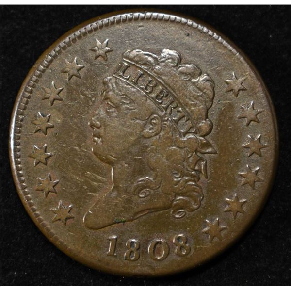 1808 CLASSIC HEAD LARGE CENT VF
