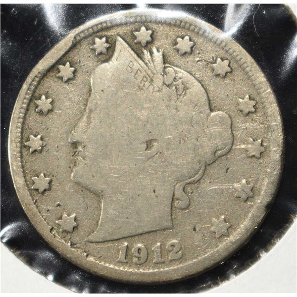 1912-S LIBERTY V NICKEL VG