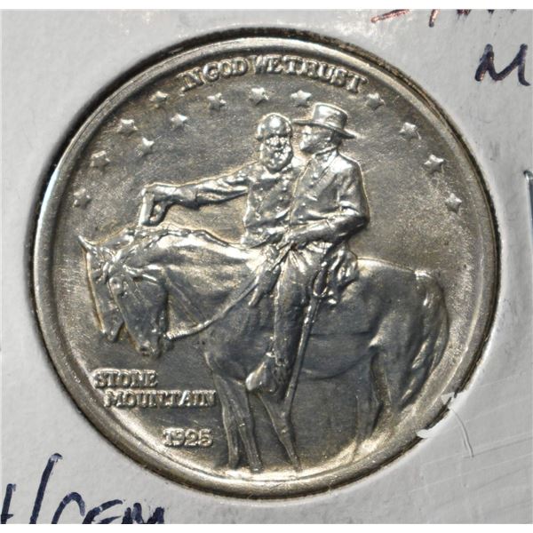 1925 STONE MOUNTAIN HALF DOLLAR CH/GEM BU