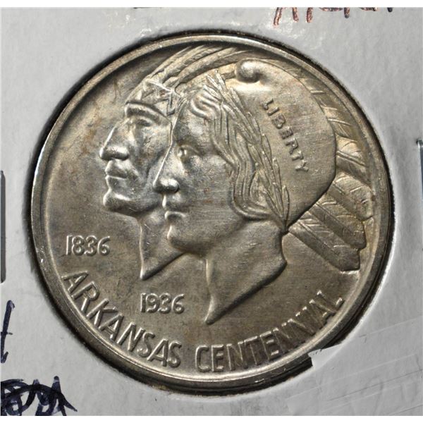 1937-D ARKANSAS HALF DOLLAR CH BU