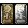 Image 1 : (2) 1 OZ .999 SILVER MORGAN LIKE BARS