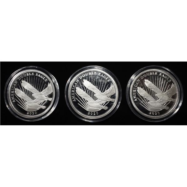 (3) 1/2 OZ .999 SILVER ROUNDS