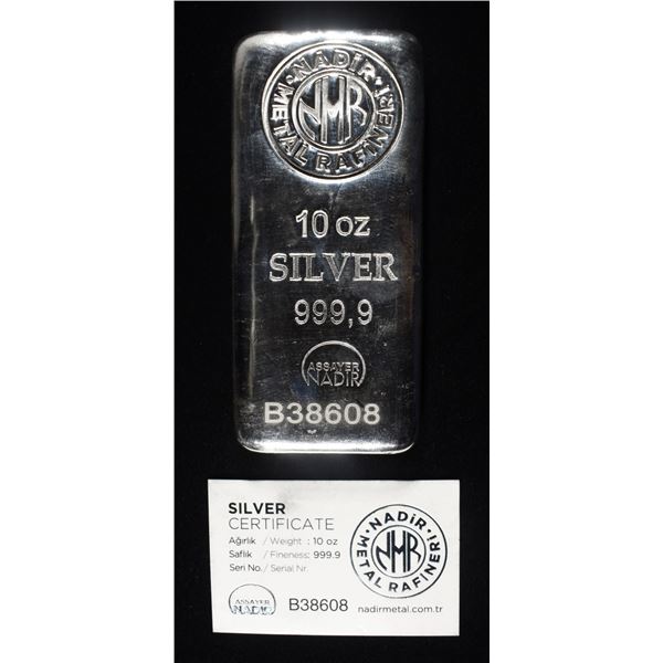 10 OZ .999 SILVER BAR