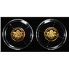 Image 3 : (2) 0.5 GRAM 14K GOLD COINS