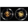 Image 2 : (2) 0.5 GRAM 14K GOLD COINS