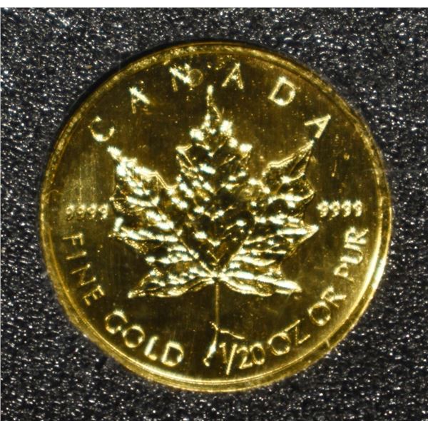 1995 1/10 OZ GOLD CANADA MAPLE