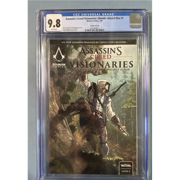 Assassin's Creed Visionaries: Shinobi + Uncivil War #1 CGC 9.8 Variant D