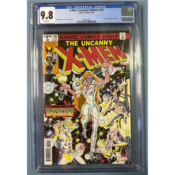 CGC 9.8 X-Men: Facsimile Edition #130 Marvel Comics 6/24 White Pages