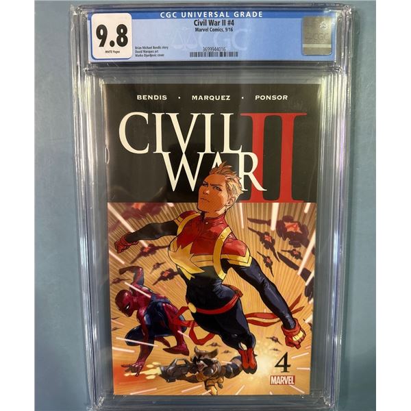Civil War II #4 CGC 9.8 NM/Mint Marvel Comics 9/16 Marko Djurdjevic Cover